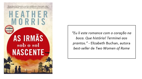 Autora do best-seller O Tatuador de Auschwitz, lança obra ambientada nos campos de concentração japoneses na Segunda Guerra Mundial  